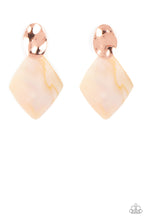 Load image into Gallery viewer, paparazzi-accessories-alluringly-lustrous-copper-post earrings