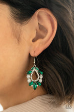 Load image into Gallery viewer, New Age Noble - Green Earrings - Paparazzi Jewelry