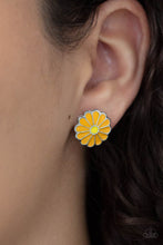 Load image into Gallery viewer, Budding Out - Orange Post Earrings - Paparazzi Jewelry