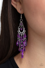 Load image into Gallery viewer, Paid Vacation - Purple Earrings - Paparazzi Jewelry