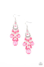 Load image into Gallery viewer, paparazzi-accessories-paid-vacation-pink-earrings