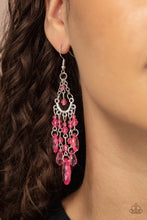 Load image into Gallery viewer, Paid Vacation - Pink Earrings - Paparazzi Jewelry