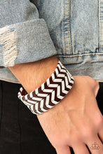 Load image into Gallery viewer, Biker Badlands - Brown Bracelet - Paparazzi Jewelry