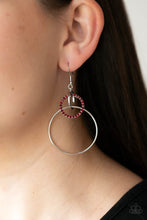 Load image into Gallery viewer, In An Orderly Fashion - Red Earrings - Paparazzi Jewelry