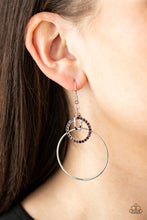 Load image into Gallery viewer, In An Orderly Fashion - Purple Earrings - Paparazzi Jewelry