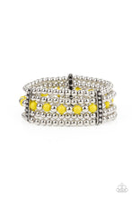 Load image into Gallery viewer, paparazzi-accessories-gloss-over-the-details-yellow-bracelet