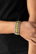 Load image into Gallery viewer, Gloss Over The Details - Yellow Bracelet - Paparazzi Jewelry