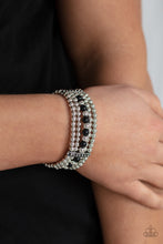 Load image into Gallery viewer, Gloss Over The Details - Black Bracelet - Paparazzi Jewelry