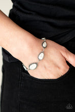 Load image into Gallery viewer, Elemental Exploration - White Bracelet - Paprazzi Jewelry