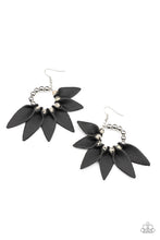 Load image into Gallery viewer, paparazzi-accessories-flower-child-fever-black-earrings