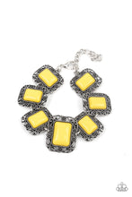 Load image into Gallery viewer, paparazzi-accessories-retro-rodeo-yellow-bracelet