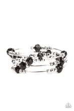 Load image into Gallery viewer, paparazzi-accessories-showy-shimmer-black-bracelet