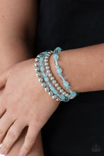 Load image into Gallery viewer, Delightfully Disco - Blue Bracelet - Paparazzi Jewelry