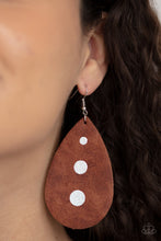 Load image into Gallery viewer, Rustic Torrent - Brown Earrings - Paparazzi Jewelry