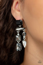 Load image into Gallery viewer, Hazard Pay - Silver Post Earrings - Paparazzi Jewelry