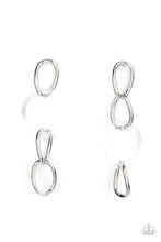 Load image into Gallery viewer, paparazzi-accessories-talk-in-circles-white-post earrings