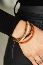 Load image into Gallery viewer, STACK To Basics - Orange Bracelet - Paparazzi Jewelry