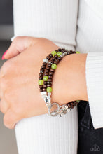 Load image into Gallery viewer, Woodsy Walkabout - Green Bracelet - Paparazzi Jewelry