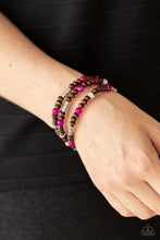 Load image into Gallery viewer, Woodsy Walkabout - Pink Bracelet - Paparazzi Jewelry