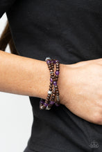 Load image into Gallery viewer, Woodsy Walkabout - Purple Bracelet - Paprazzi Jewelry