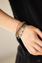 Load image into Gallery viewer, Raffia Remix - Blue Bracelet - Paparazzi Jewelry