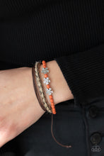 Load image into Gallery viewer, Raffia Remix - Orange Bracelet - Paparazzi Jewelry