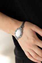 Load image into Gallery viewer, Top-Notch Drama - White Bracelet - Paparazzi Jewelry
