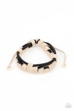 Load image into Gallery viewer, paparazzi-accessories-nautical-distance-black-bracelet