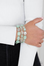 Load image into Gallery viewer, Oceanside Bliss - Green Bracelet - Paparazzi Jewelry
