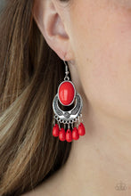 Load image into Gallery viewer, Prairie Flirt - Red Earrings - Paparazzi Jewelry