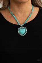 Load image into Gallery viewer, A Heart Of Stone - Blue Necklace - Paparazzi Jewelry