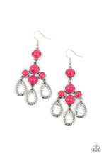 Load image into Gallery viewer, paparazzi-accessories-mediterranean-magic-pink-earrings
