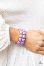 Load image into Gallery viewer, Double The DIVA-ttitude - Purple Bracelet - Paparazzi Jewelry