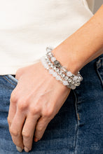 Load image into Gallery viewer, Ethereal Etiquette - White Bracelet - Paparazzi Jewelry