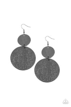 Load image into Gallery viewer, paparazzi-accessories-status-cymbal-black-earrings