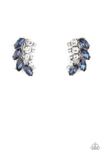 Load image into Gallery viewer, paparazzi-accessories-flawless-fronds-blue-post earrings