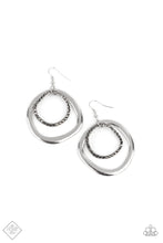 Load image into Gallery viewer, paparazzi-accessories-spinning-with-sass-silver-earrings