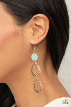 Load image into Gallery viewer, Surfside Shimmer - Blue Earrings - Paparazzi Jewelry