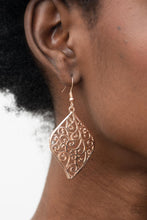 Load image into Gallery viewer, Your Vine Or Mine - Rose Gold Earrings - Paparazzi Jewelry