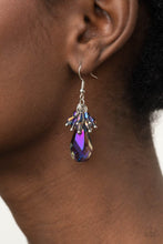 Load image into Gallery viewer, Well Versed in Sparkle - Purple Earrings - Paparazzi Jewelry