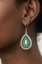 Load image into Gallery viewer, Beaded Bonanza - Green Earrings - Paparazzi Jewelry