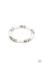 Load image into Gallery viewer, paparazzi-accessories-stacked-in-your-favor-white-bracelet