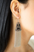 Load image into Gallery viewer, Cleopatras Allure - Black Earrings - Paparazzi Jewelry