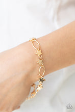 Load image into Gallery viewer, Stars and Sparks - Gold Bracelet - Paparazzi Jewelry