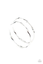 Load image into Gallery viewer, paparazzi-accessories-radiantly-warped-silver-earrings