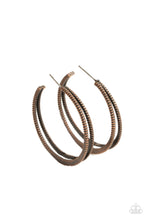 Load image into Gallery viewer, paparazzi-accessories-rustic-curves-copper-earrings