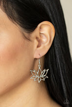 Load image into Gallery viewer, Lotus Ponds - Silver Earrings - Paparazzi Jewelry