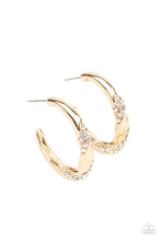 Load image into Gallery viewer, paparazzi-accessories-subliminal-shimmer-gold-earrings