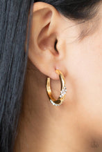 Load image into Gallery viewer, Subliminal Shimmer - Gold Earrings - Paparazzi Jewelry