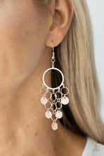 Load image into Gallery viewer, Cyber Chime - Rose Gold Earrings - Paparazzi Jewelry
